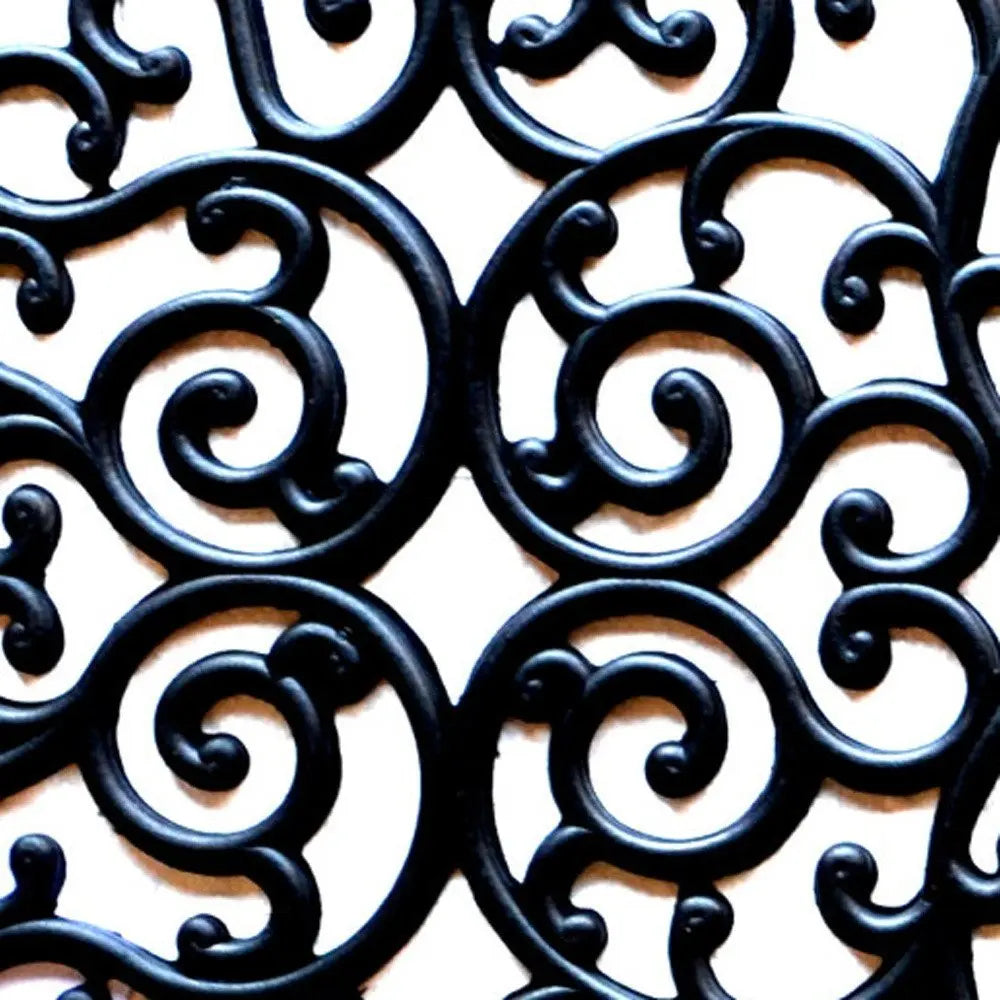 24" X 48" Black Rubber Outdoor Door Mat - NOBLE HOME INTERIORS