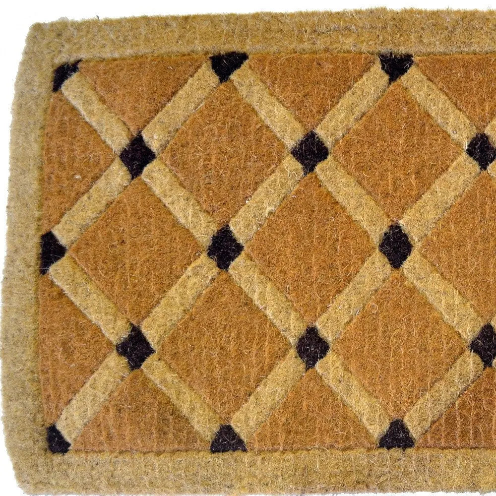 24" X 48" Brown Coir Outdoor Door Mat - NOBLE HOME INTERIORS