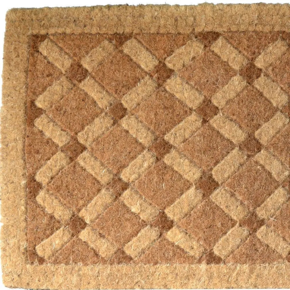 24" X 48" Brown Coir Outdoor Door Mat - NOBLE HOME INTERIORS