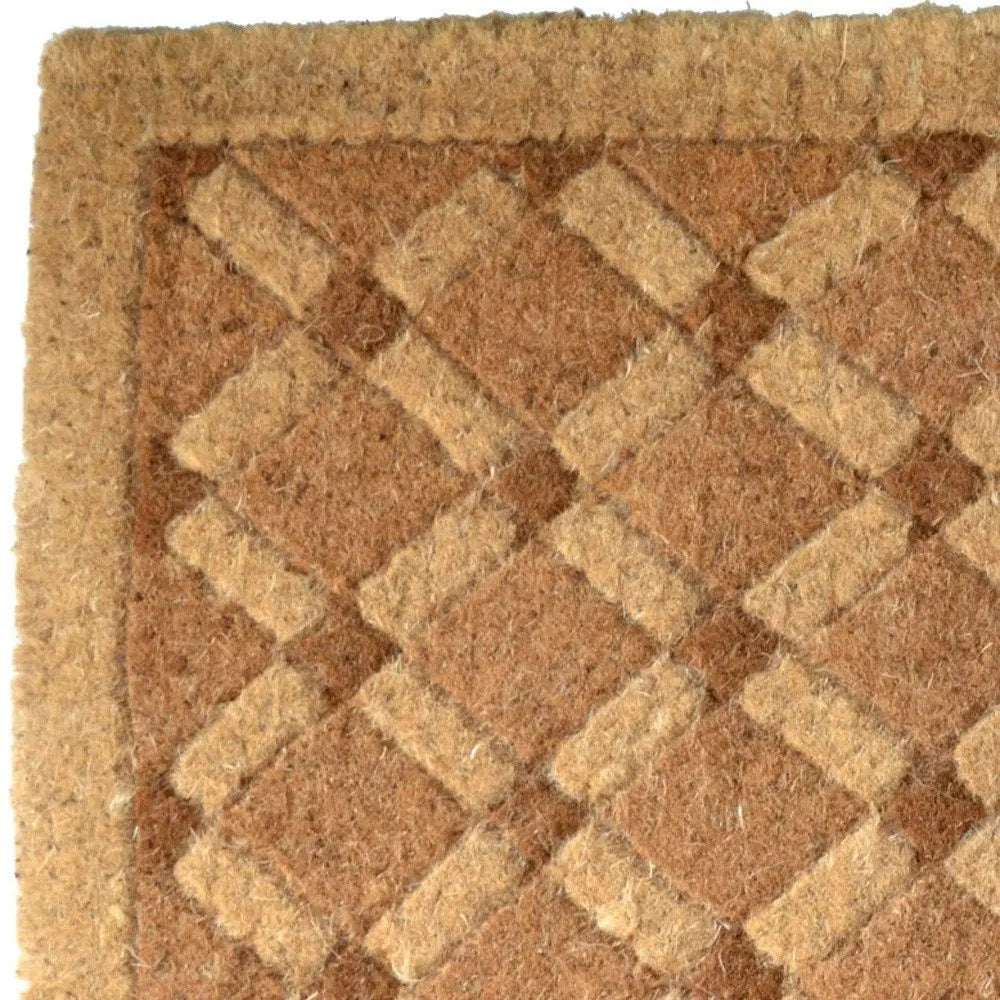 24" X 48" Brown Coir Outdoor Door Mat - NOBLE HOME INTERIORS