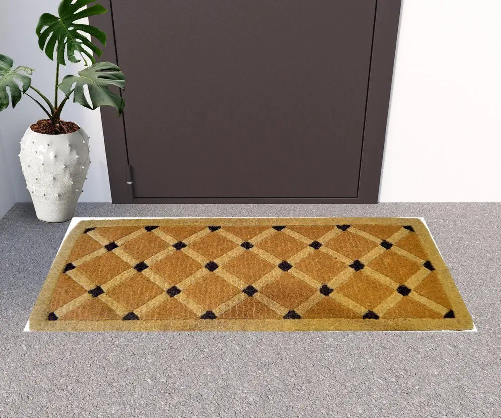 24" X 48" Brown Coir Outdoor Door Mat - NOBLE HOME INTERIORS