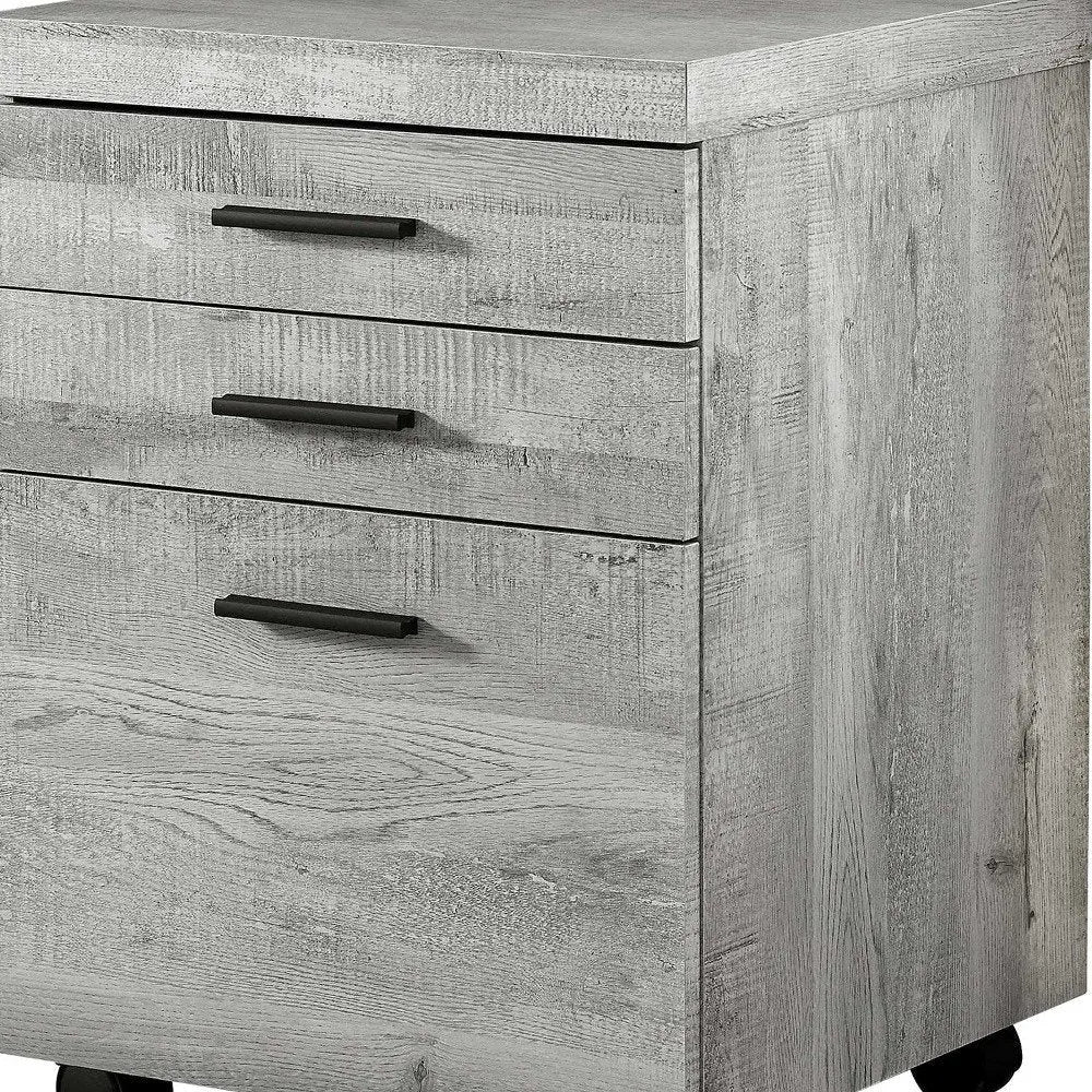 25" Brown Particle Board and Wood Filing Cabinet With Drawers - NOBLE HOME INTERIORS