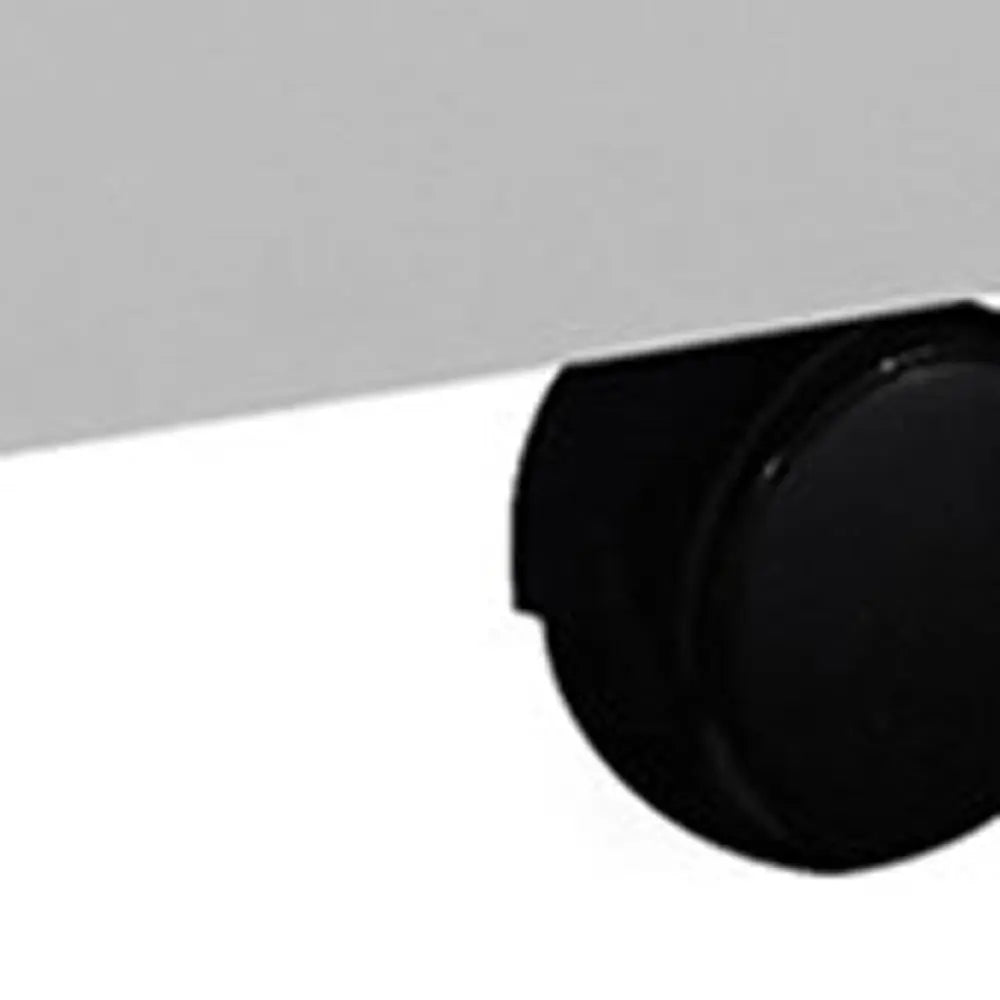 25" White Particle Board Filing Cabinet With Drawers - NOBLE HOME INTERIORS