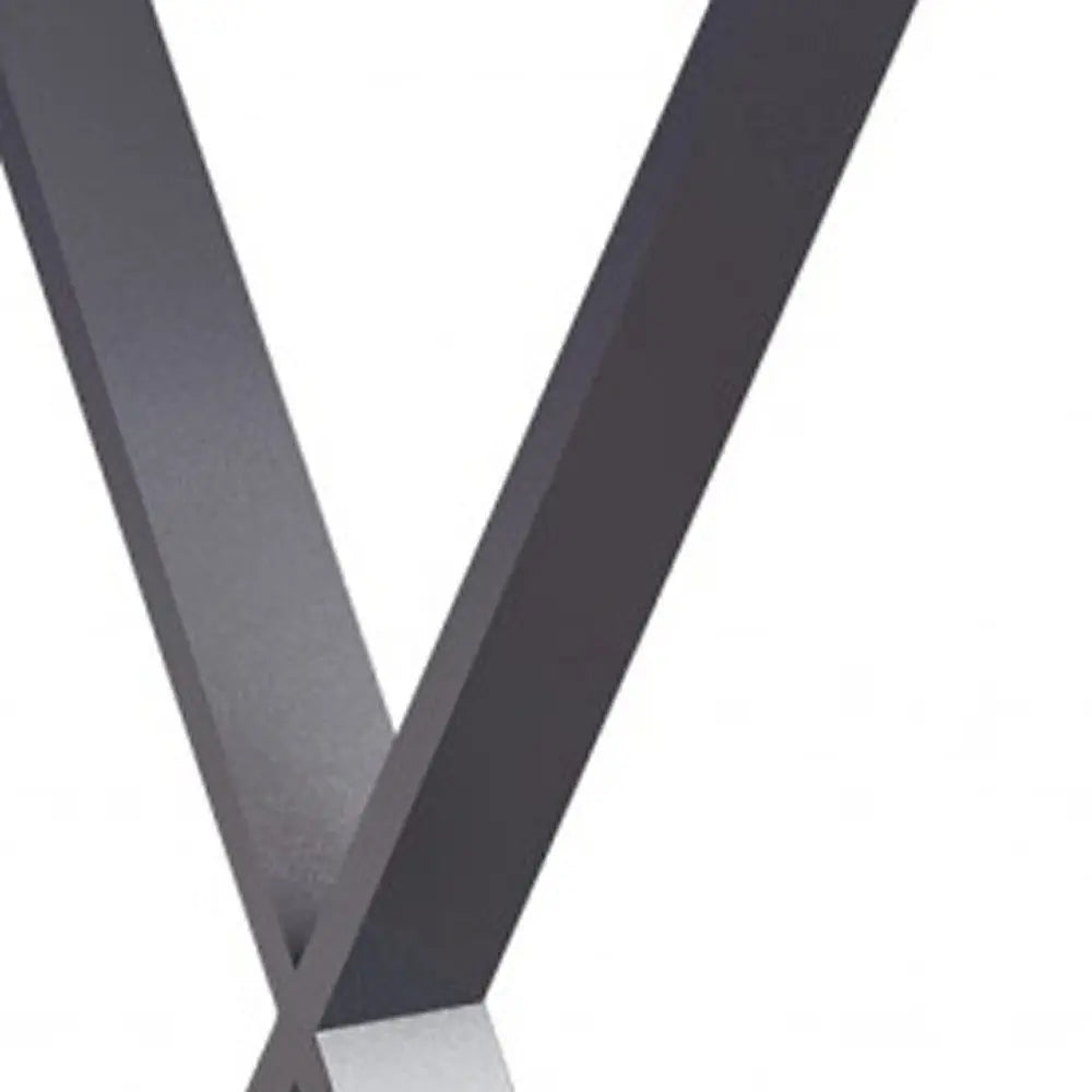 27" White and Silver Writing Desk - NOBLE HOME INTERIORS