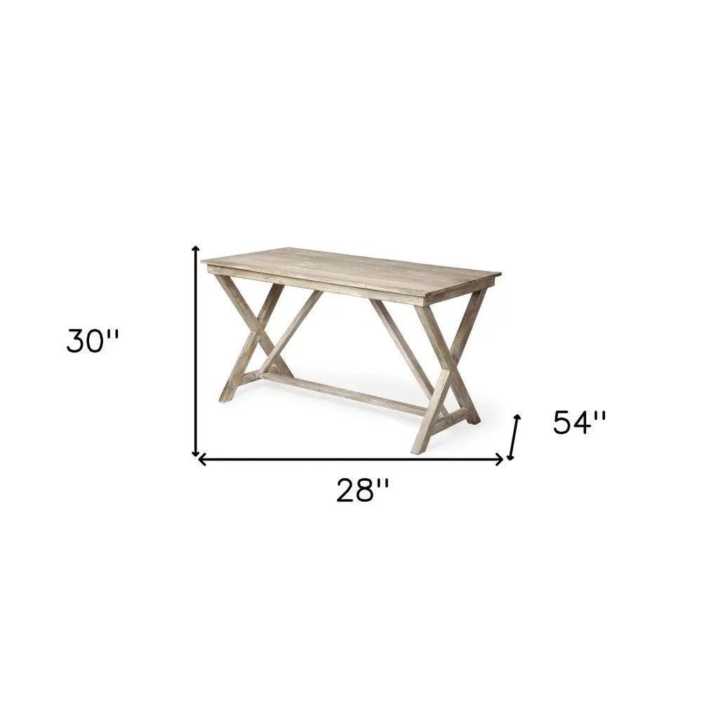 28" Brown Writing Desk - NOBLE HOME INTERIORS