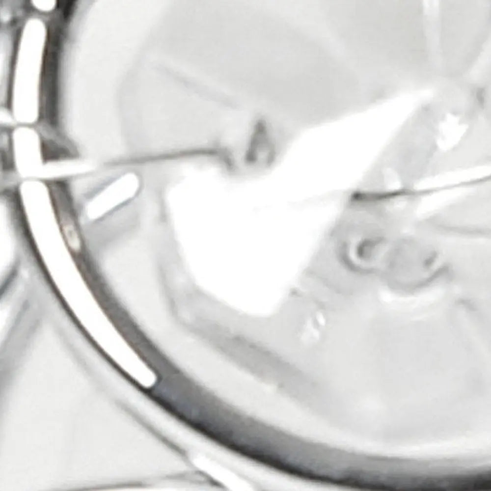 3" Silver And Clear Faux Crystal And Metal Oval Table Vase - NOBLE HOME INTERIORS