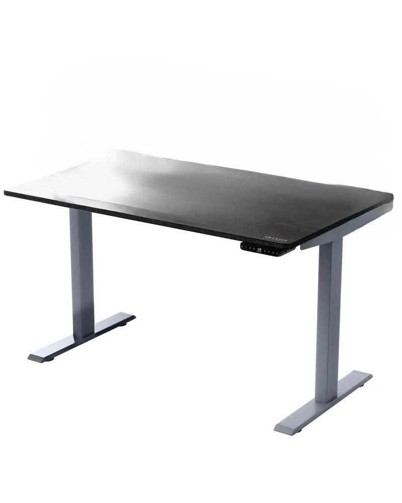 30" Adjustable Black and Gray Stainless Steel Standing Desk - NOBLE HOME INTERIORS