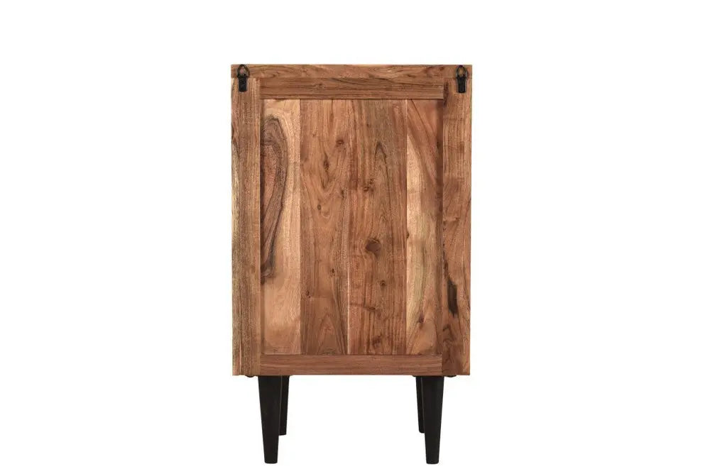 30" Brown Solid Wood Three Drawers Filing Cabinet - NOBLE HOME INTERIORS