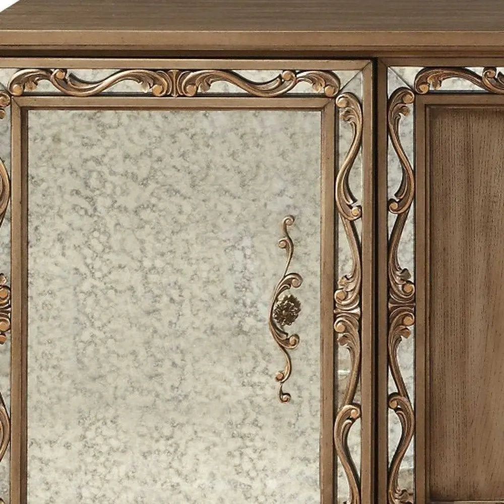 32" Brown Executive Desk With Two Cabinets - NOBLE HOME INTERIORS