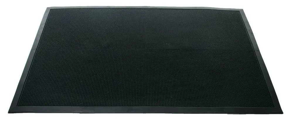 32" X 48" Black Rubber Outdoor Door Mat - NOBLE HOME INTERIORS