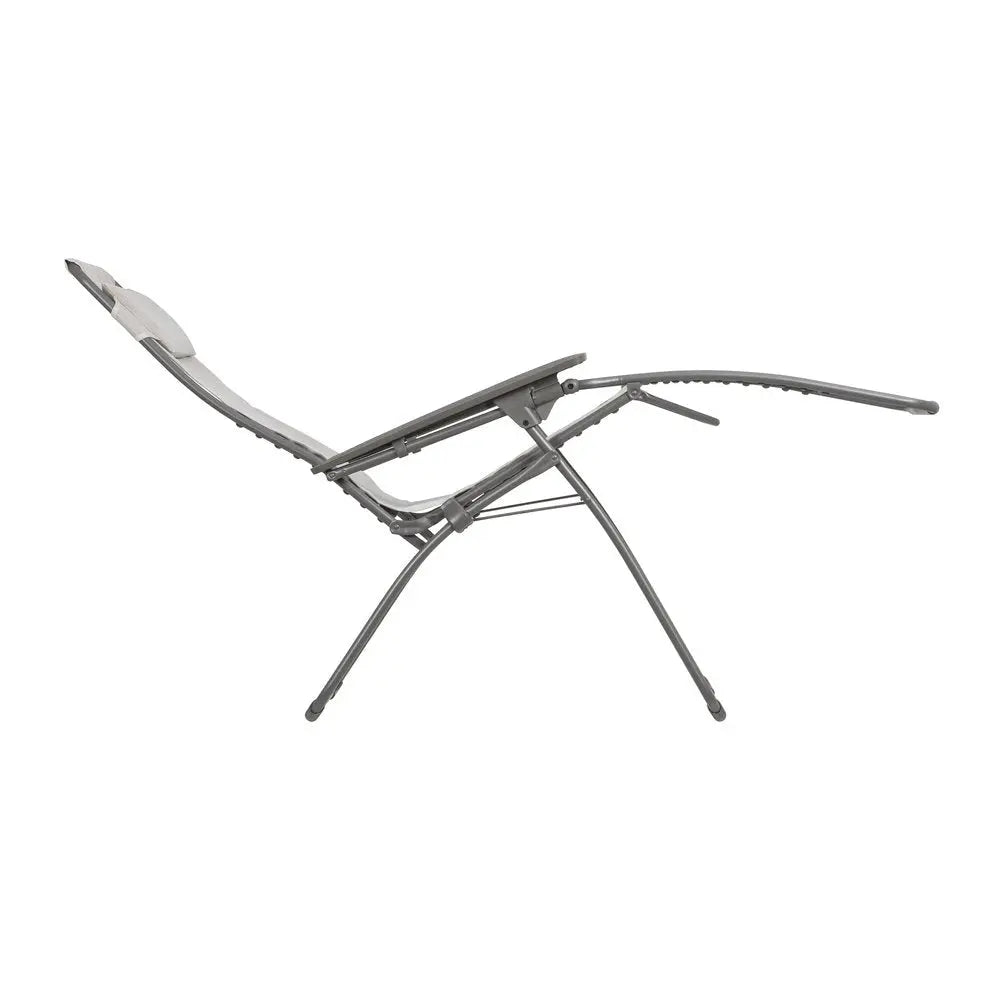 30" Graphite Metal Outdoor Zero Gravity Chair HomeRoots