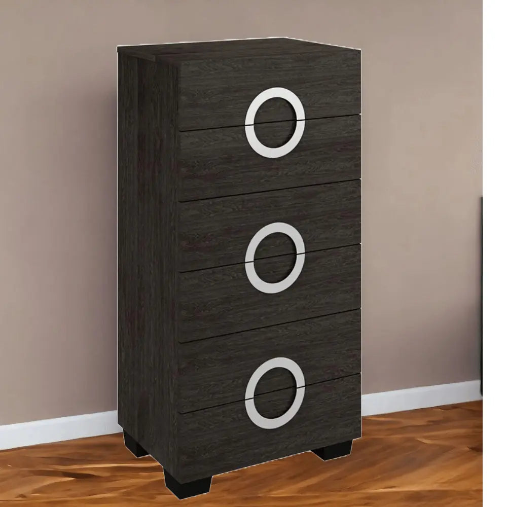 48" Refined Grey High Gloss Chest HomeRoots