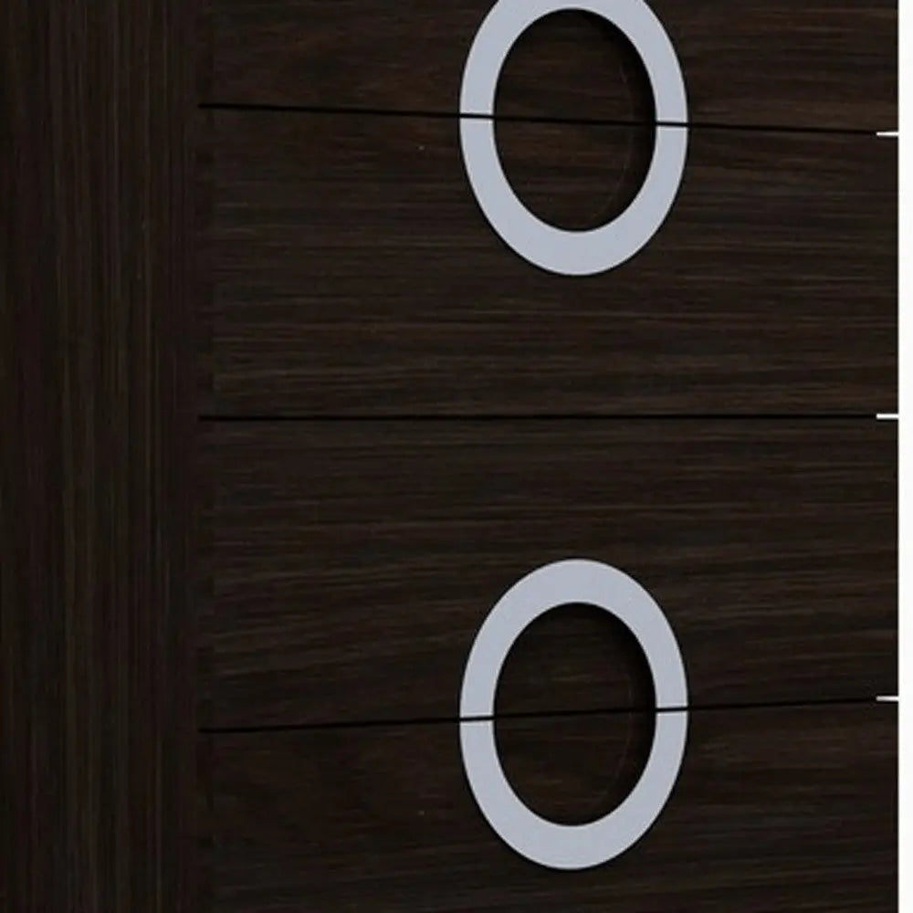 25" Brown Six Drawer Standard Chest HomeRoots