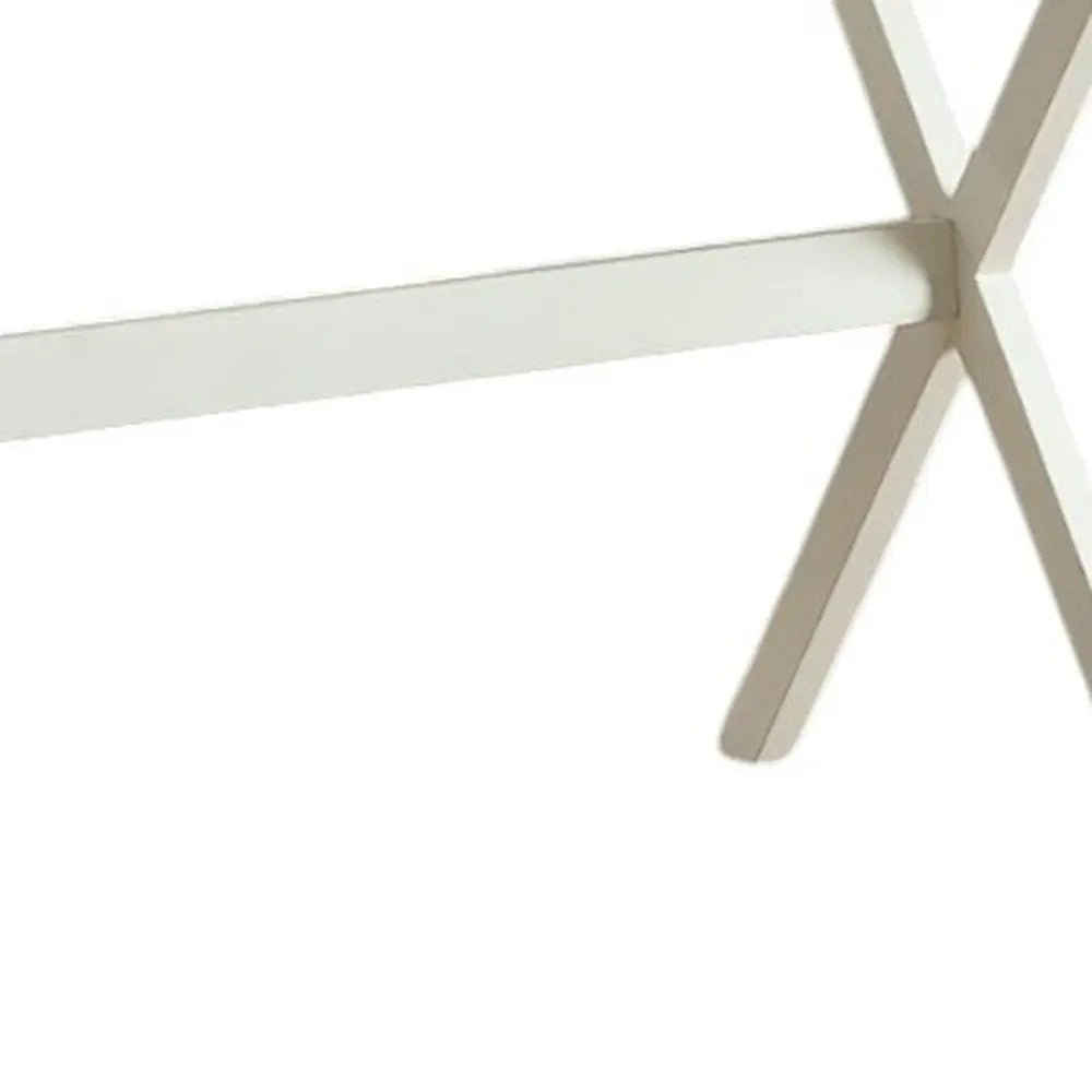 34" Antiqued White Wood Flip Top Desk - NOBLE HOME INTERIORS