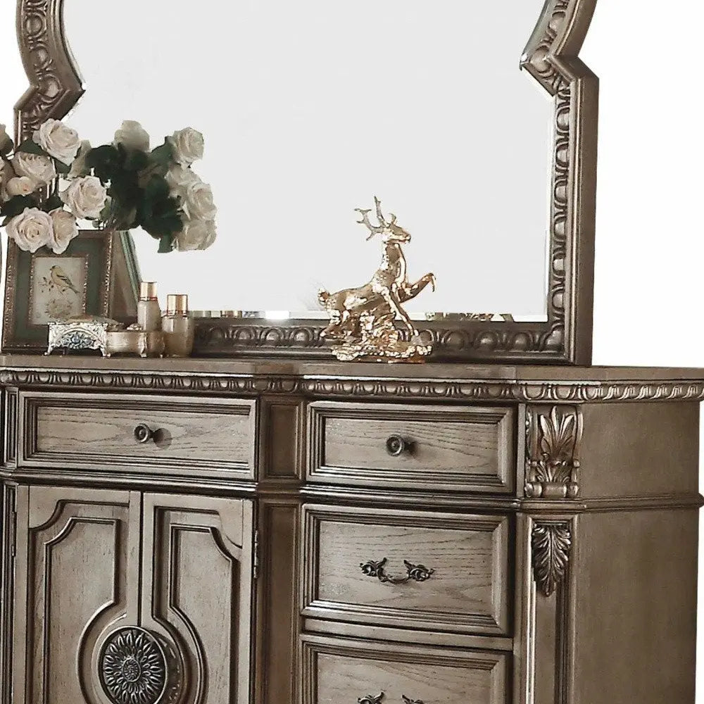 18" Brown Solid Wood Combo Dresser HomeRoots