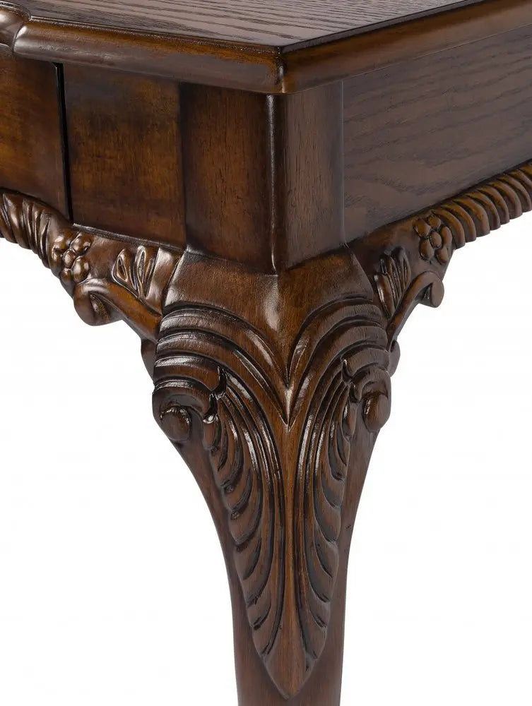 35" Brown Solid Wood Writing Desk - NOBLE HOME INTERIORS