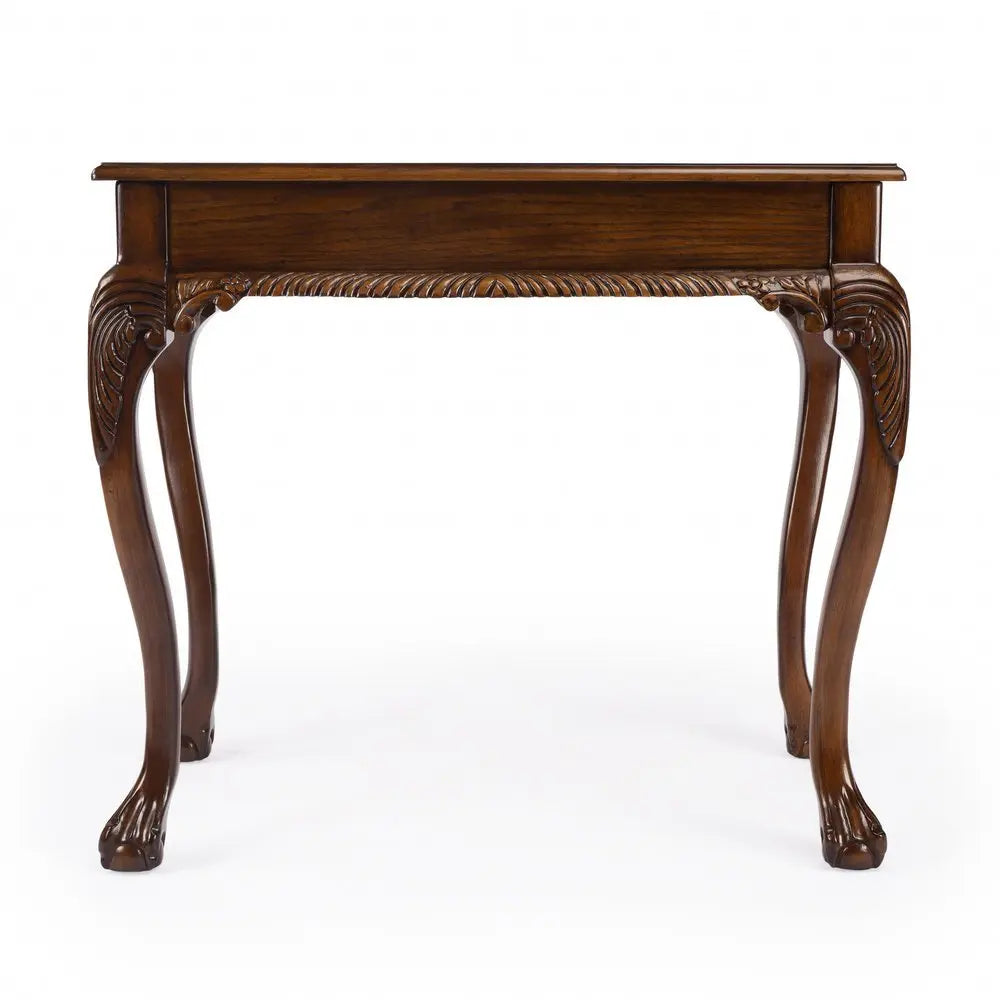 35" Brown Solid Wood Writing Desk - NOBLE HOME INTERIORS
