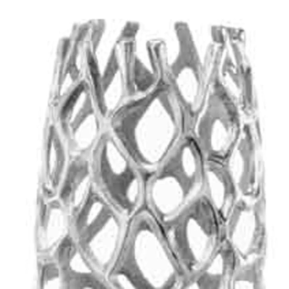 40" Aluminum Silver Twigs Cylinder Floor Vase HomeRoots