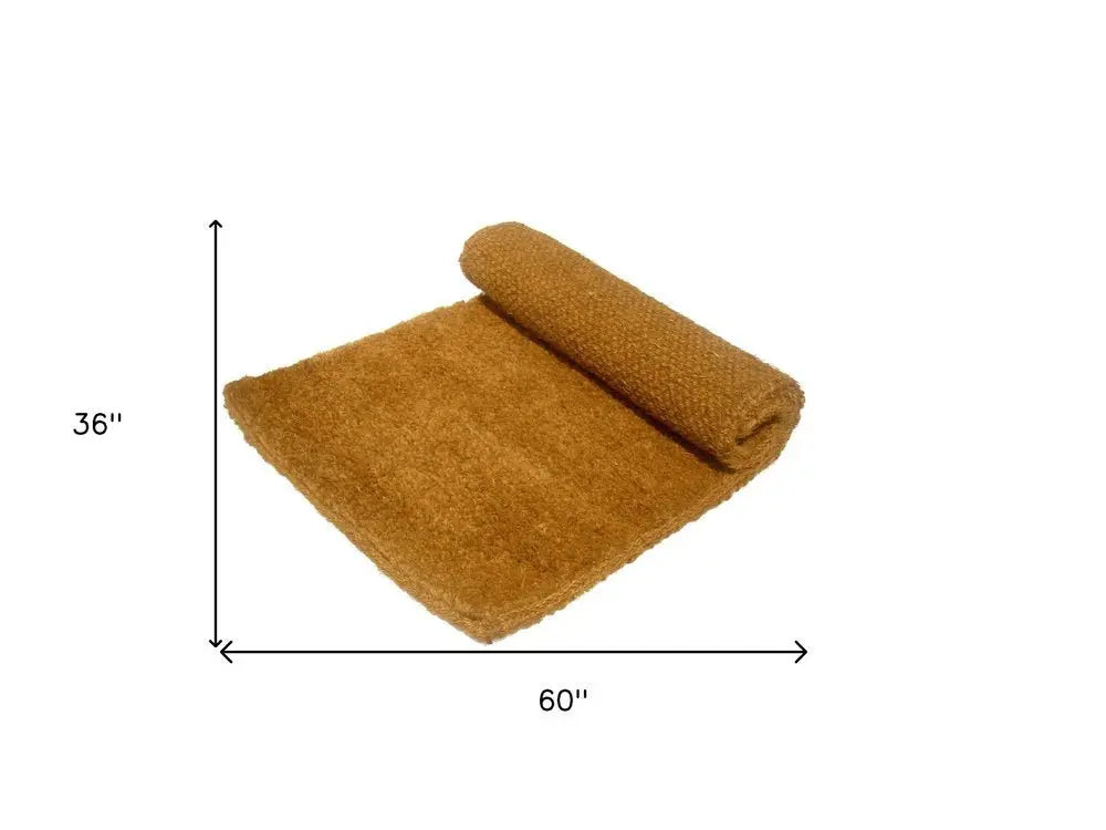 36" X 60" Brown Coir Outdoor Door Mat - NOBLE HOME INTERIORS