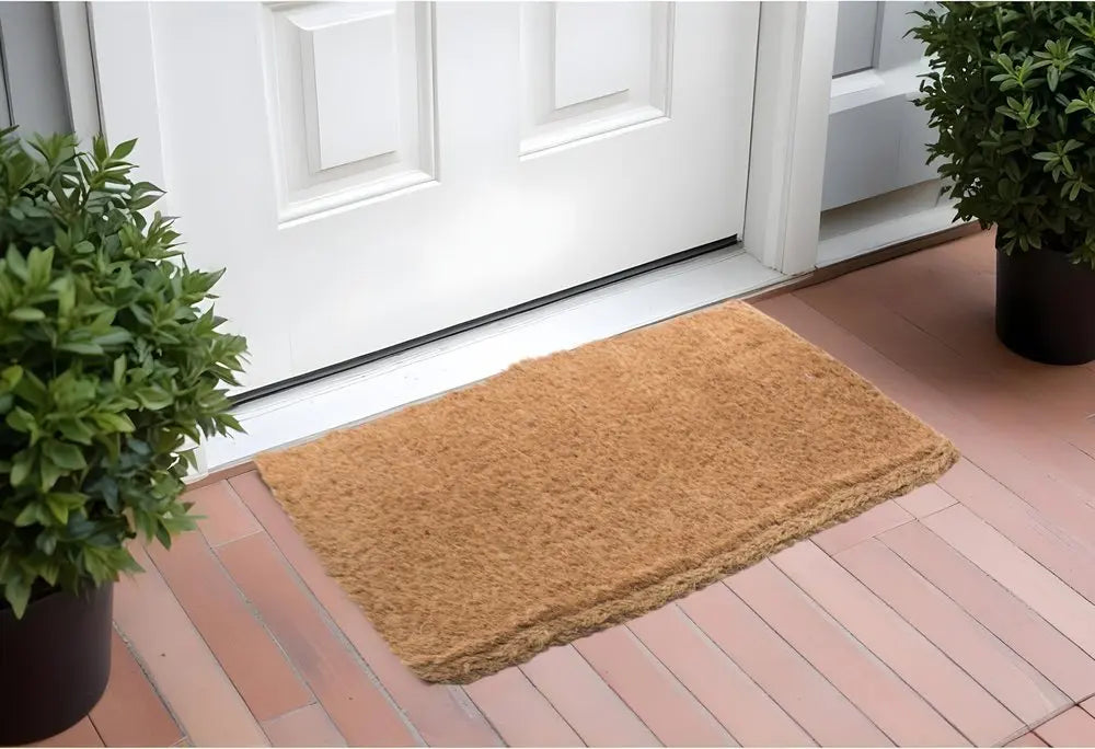 36" X 60" Brown Coir Outdoor Door Mat - NOBLE HOME INTERIORS