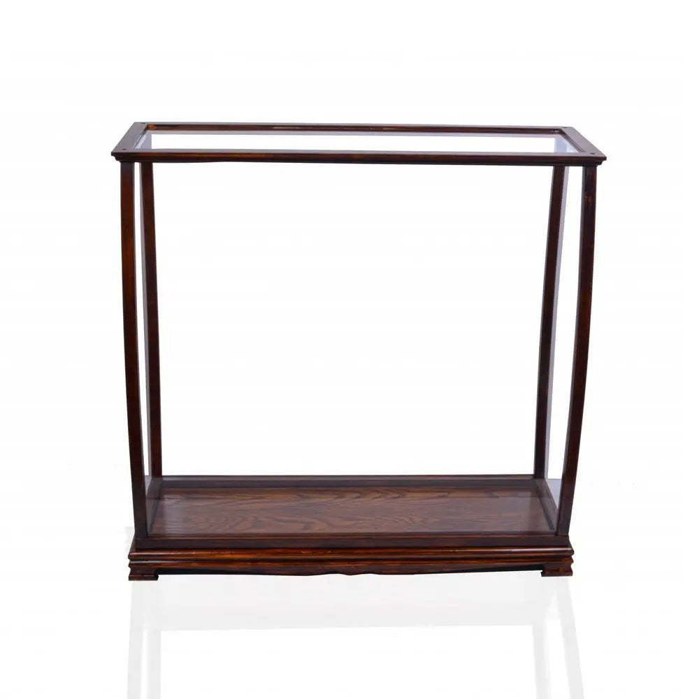 14" Silver And Clear Glass Standard Display Stand HomeRoots