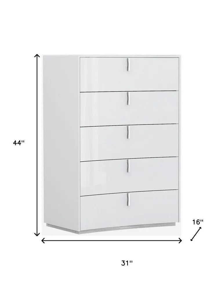 62" X 19" X 30" White  Dresser HomeRoots