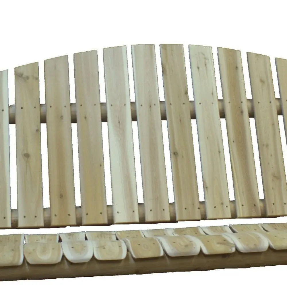 71" Natural Solid Wood Swing Chair HomeRoots