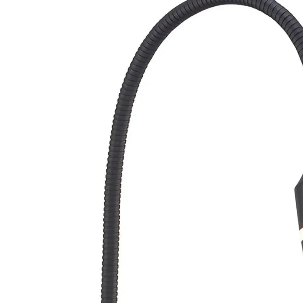 18" Black Metal Adjustable LED Desk Lamp HomeRoots