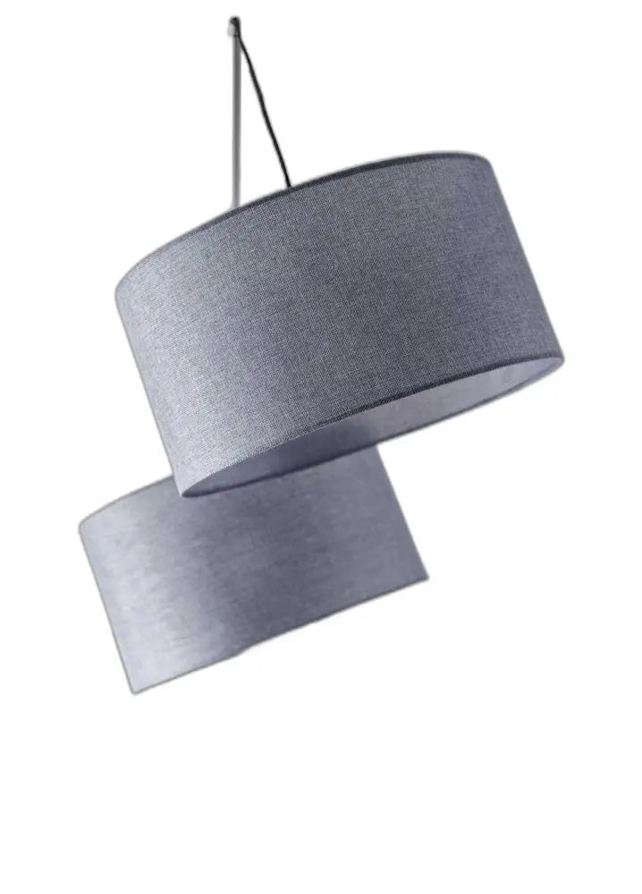 91" Silver Three Light Tree Floor Lamp With Gray Linen Drum Shade HomeRoots