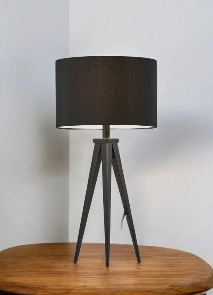 Treble Black Metal Table Lamp HomeRoots