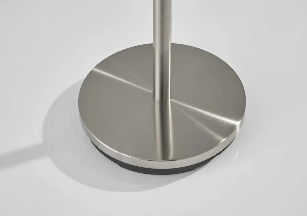 68" Brushed Steel Brushed Steel Coat Rack HomeRoots