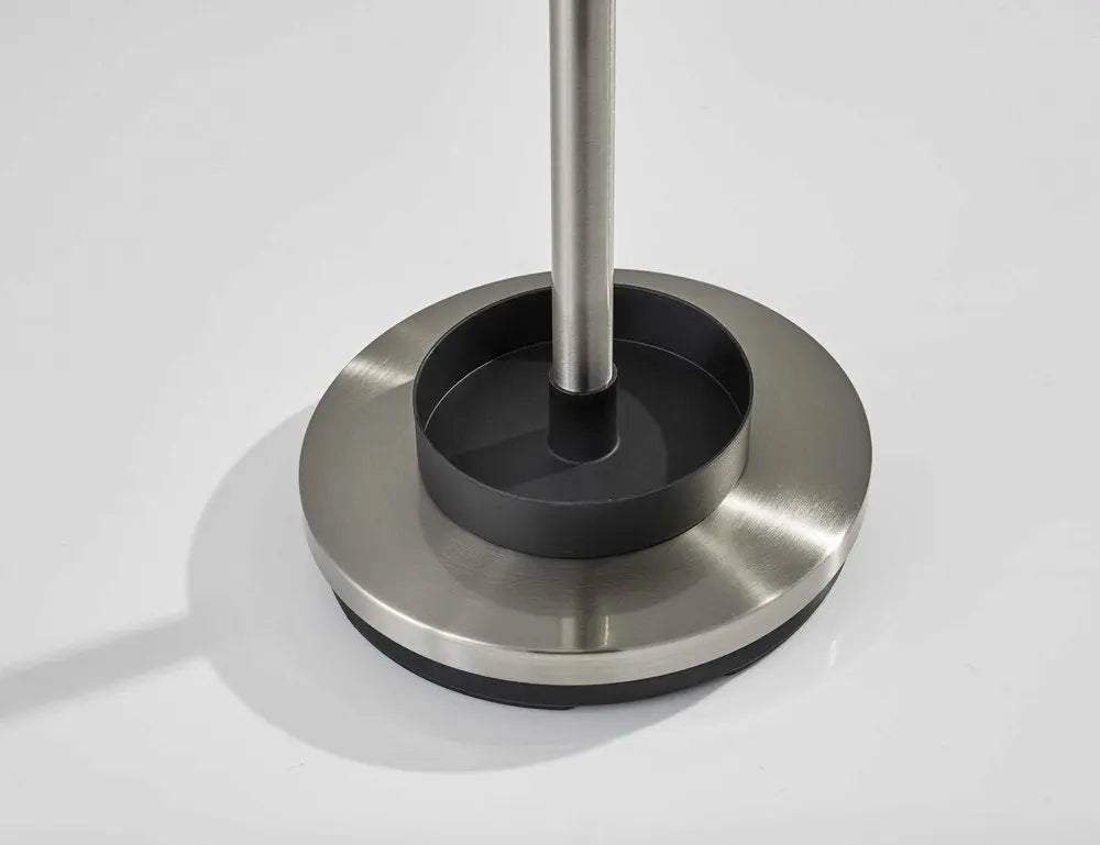 13" X 68" Brushed Steel Brushed Steel Stand  Coat Rack HomeRoots