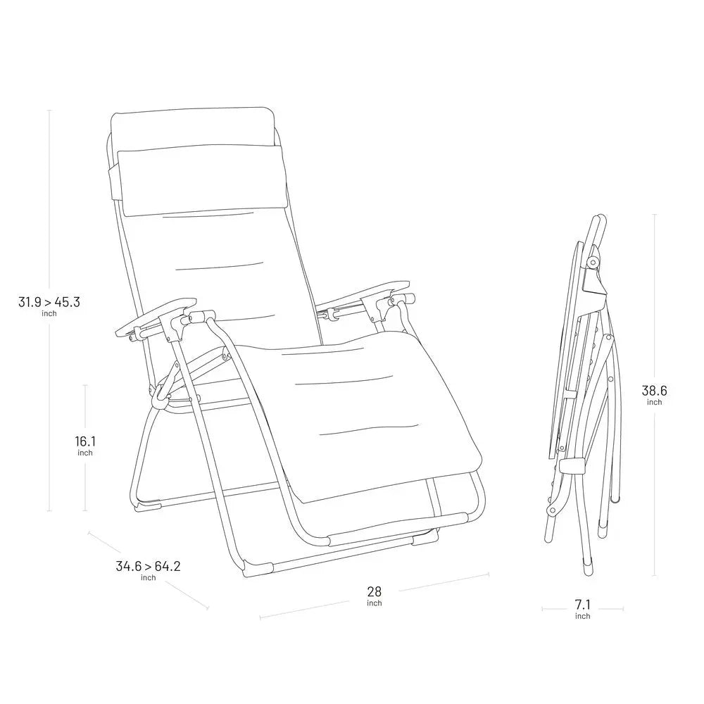 28" Red Steel Outdoor Zero Gravity Chair with Red Cushion HomeRoots