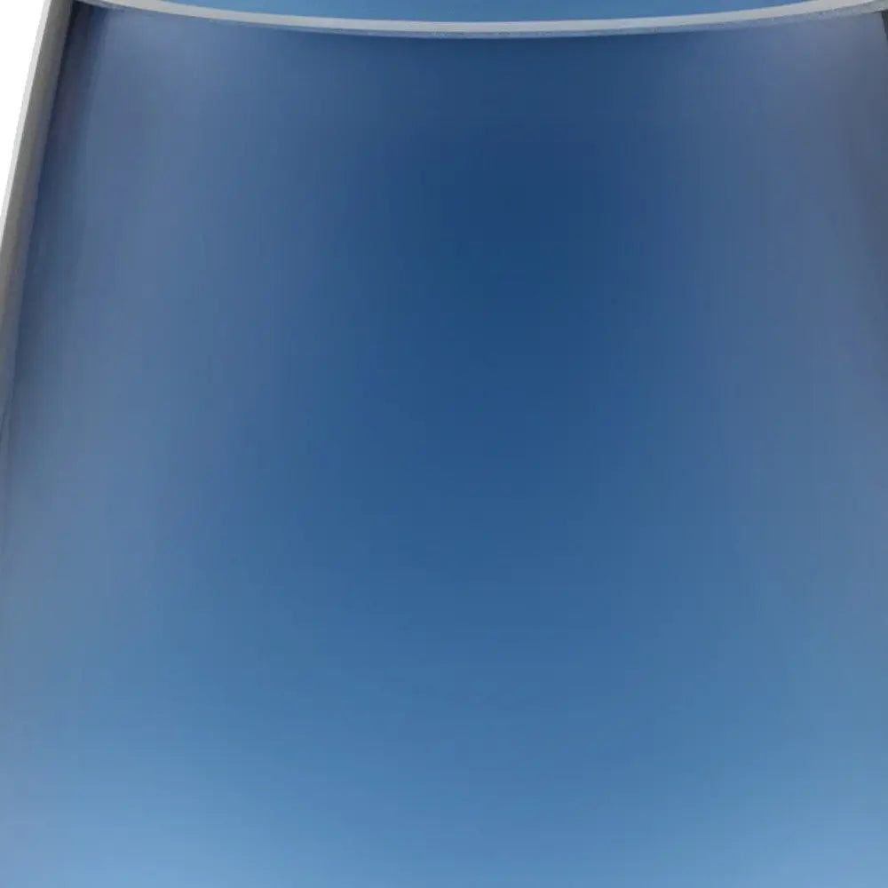 8" Midnight Blue And Clear Oval Lead Free Crystal Table Vase HomeRoots