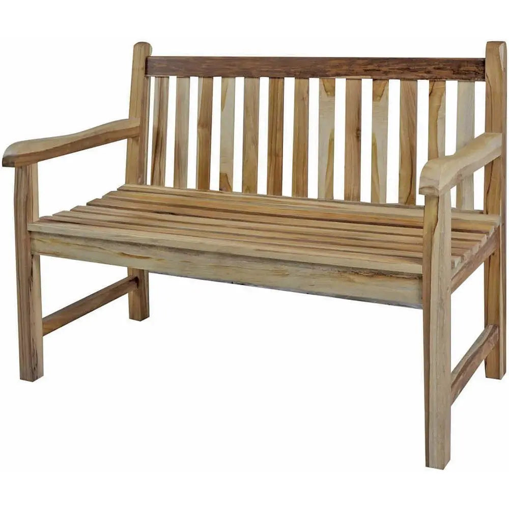 26" Natural Teak Solid Wood Garden Bench HomeRoots