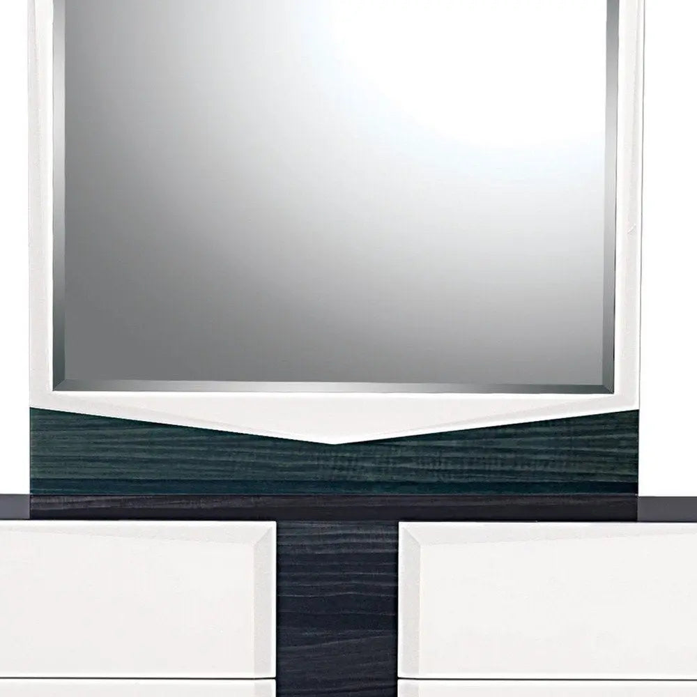 White And Grey Chest With 5 Drawer HomeRoots