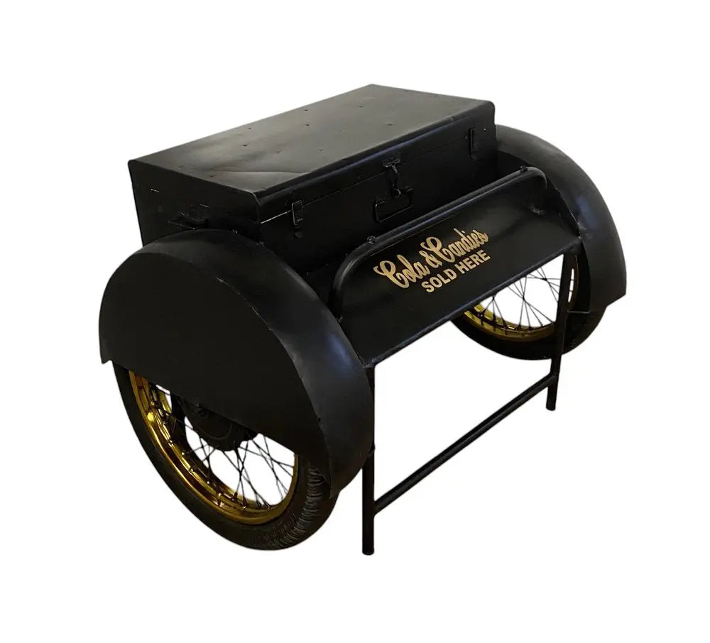 Black Old Time Delivery Box Table With Storage HomeRoots