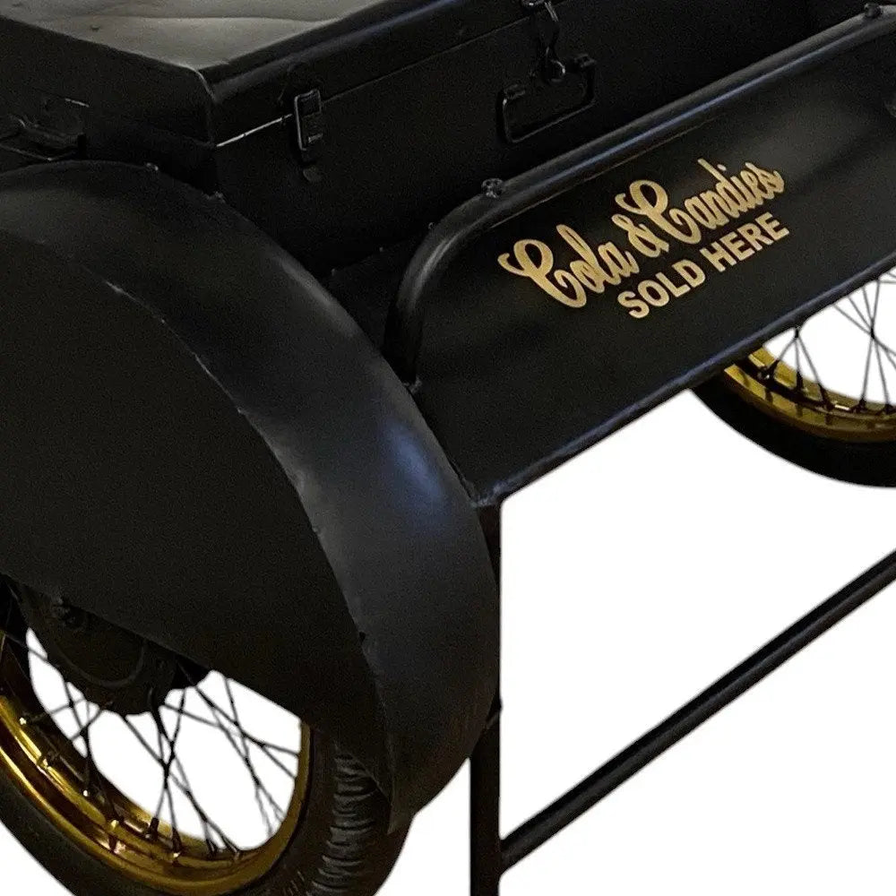 Black Old Time Delivery Box Table With Storage HomeRoots