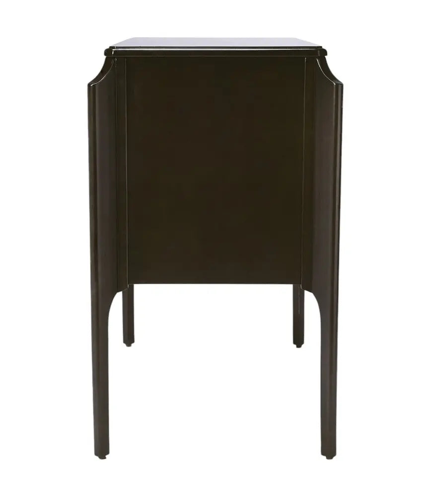 34" Dark Brown Solid Wood Three Drawer Dresser HomeRoots