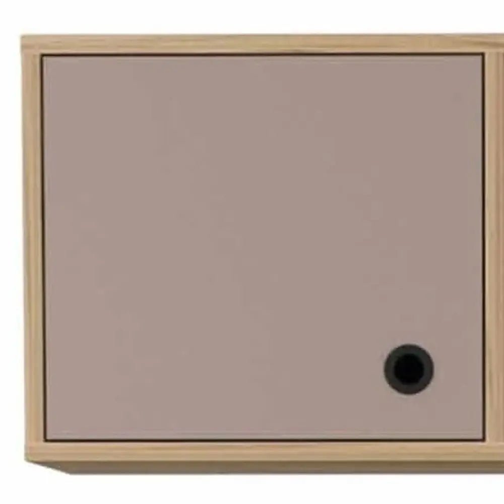 39" Taupe Computer Desk With Two Cabinets Two Drawers - NOBLE HOME INTERIORS