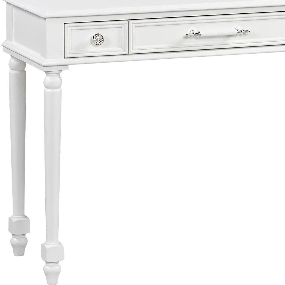 39" White Wood Three Drawer Dresser - NOBLE HOME INTERIORS