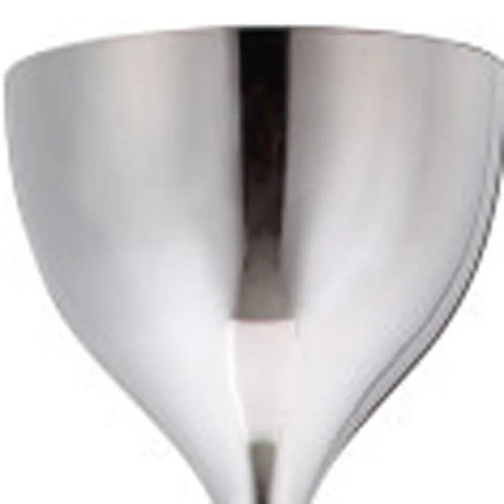 67" Steel Floor Lamp With Silver Steel Bell Shade HomeRoots