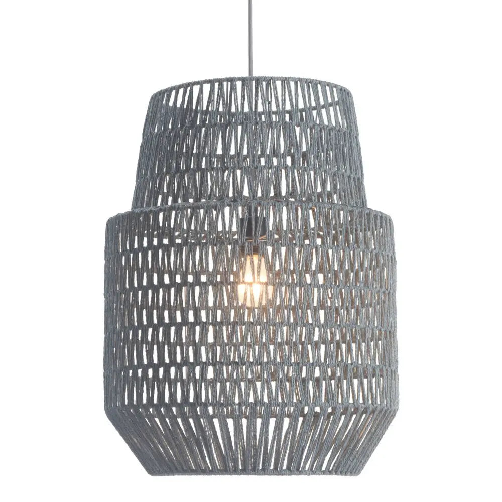 Gray Night Sky Zig Zag Ceiling Lamp HomeRoots