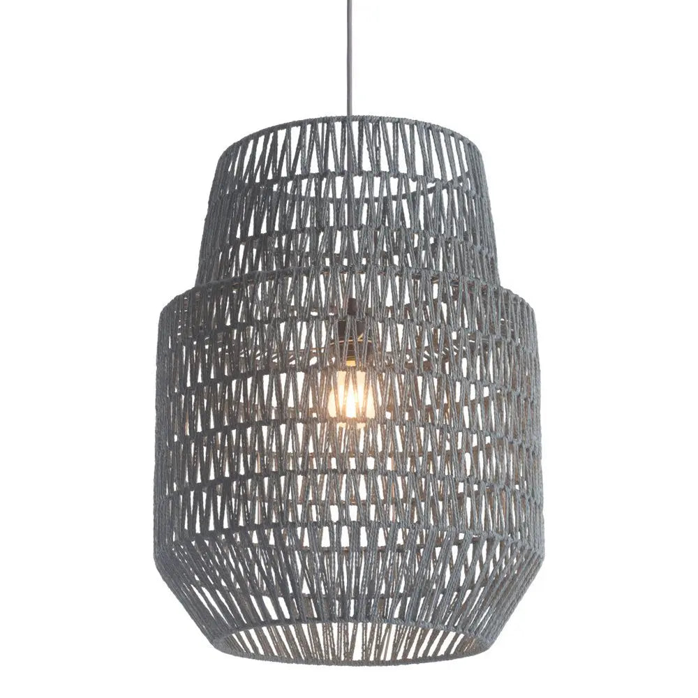 Gray Night Sky Zig Zag Ceiling Lamp HomeRoots
