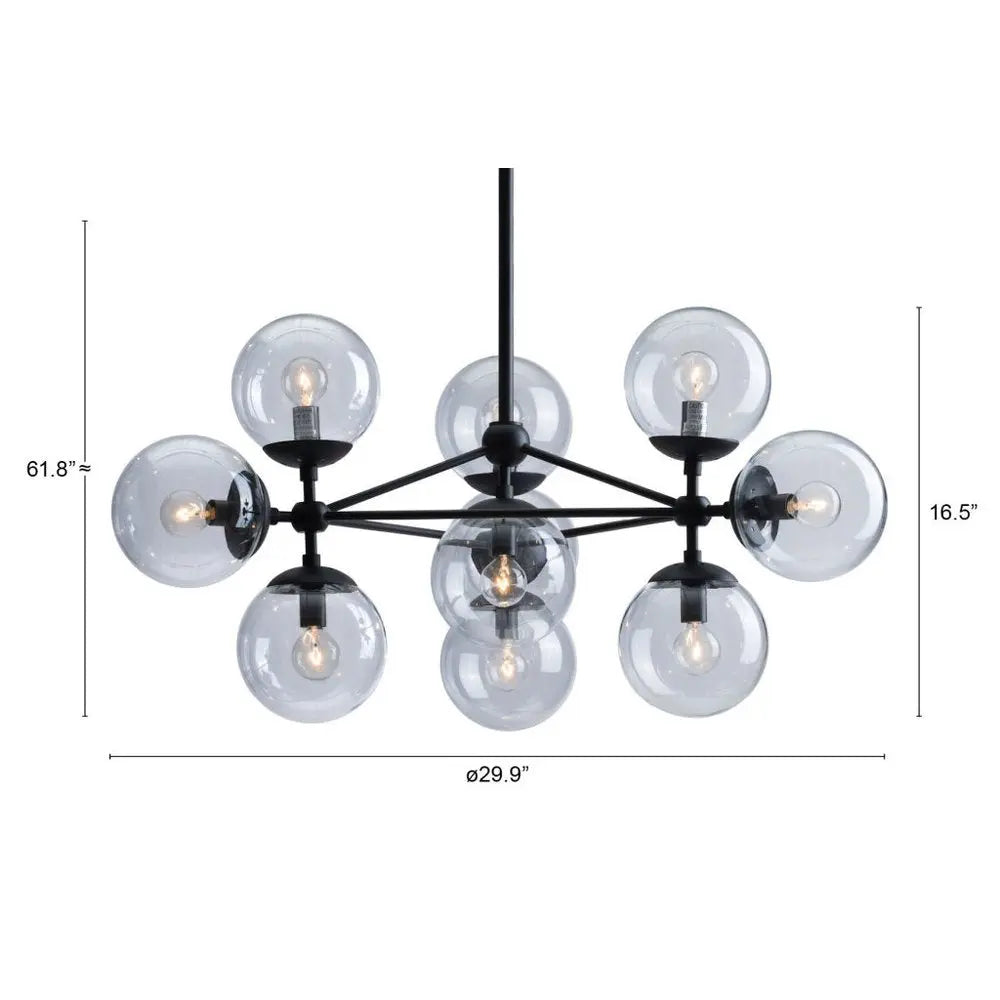 Abundant Ceiling Lamp Black HomeRoots
