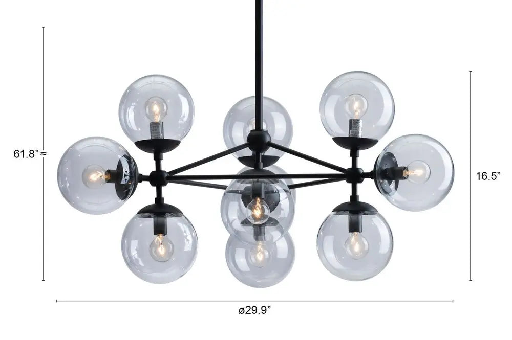 Abundant Ceiling Lamp Black HomeRoots