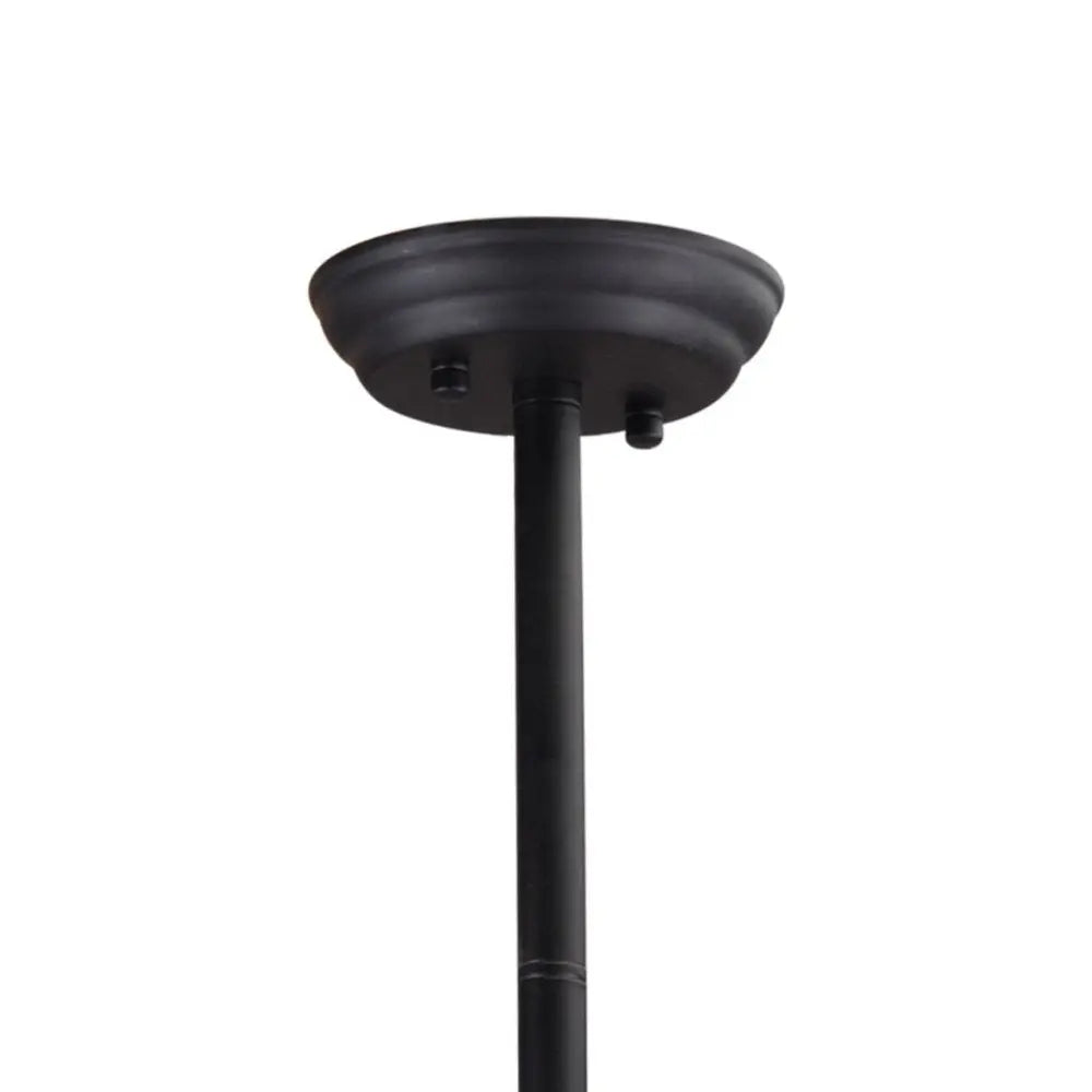 Black Kitchen Island Six Light Metal Ceiling Light HomeRoots