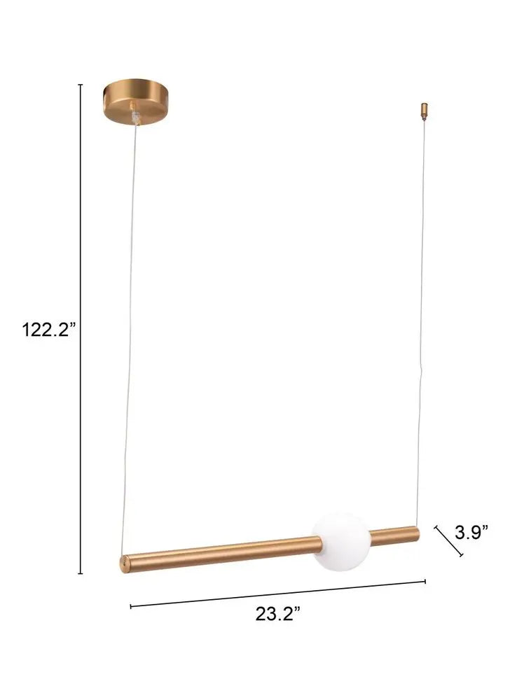 Gold And White Kitchen Island Metal LED Chandelier HomeRoots