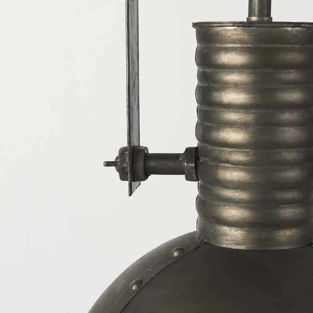 Industrial Caged Black Metal Hanging Light HomeRoots