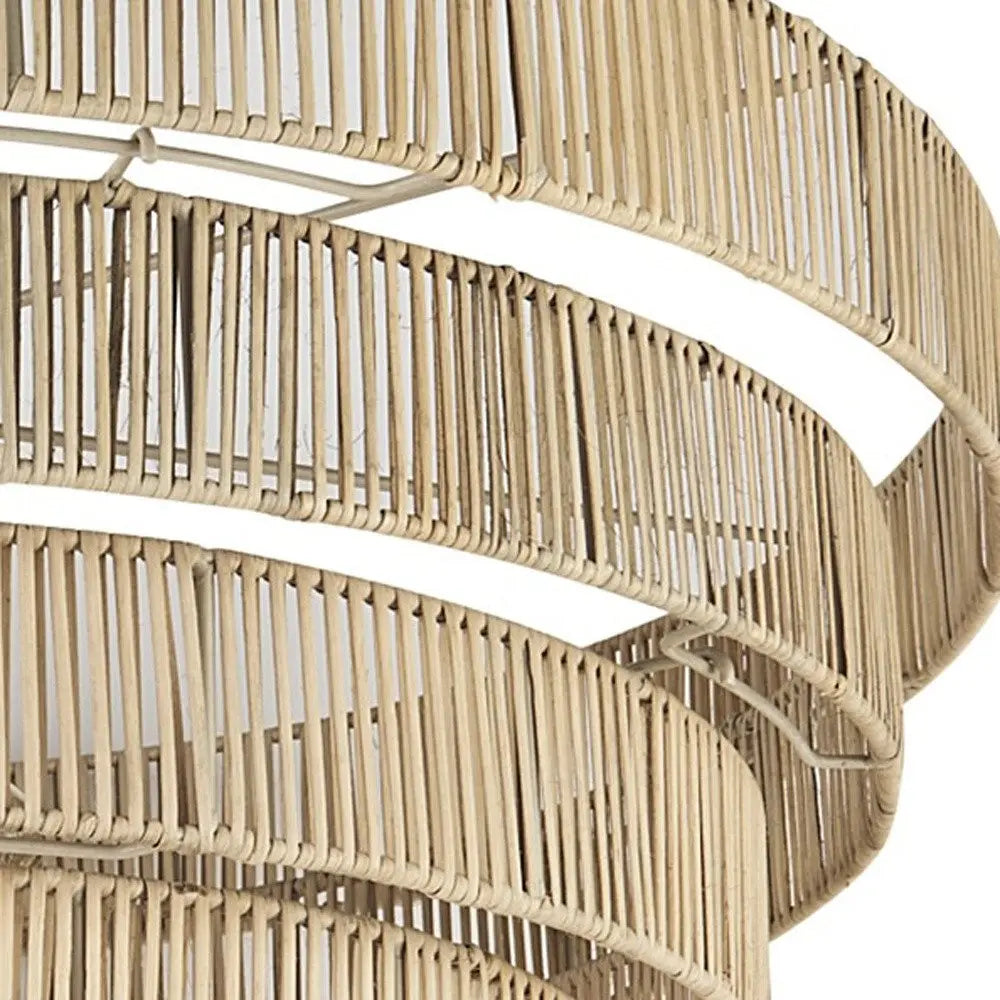 Light Brown Six Tier Hanging Chandelier HomeRoots